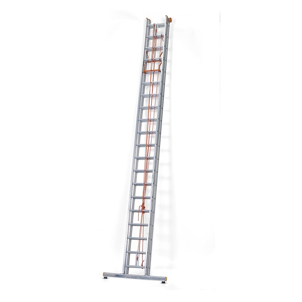 Petry touwoptrekladder 2-delig – professionele schuifladder met touw